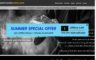 North Shore Martial Arts of Morton Grove website