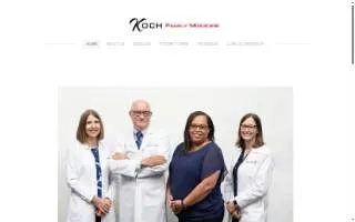 Koch Family Medicine website
