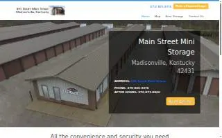 Main Street Mini Storage of Morton website