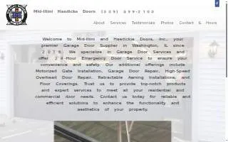 Mid-Illini Haedicke Doors website