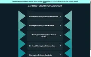 Barrington Orthopedic Specialists of Mount Prospect website