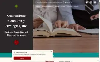 Cornerstone Consulting Strategies, Inc. website
