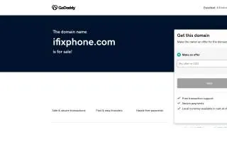 Ifix Phone of Mount Prospect website