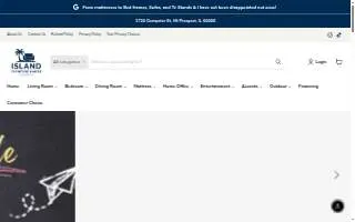 Island Furniture and More website