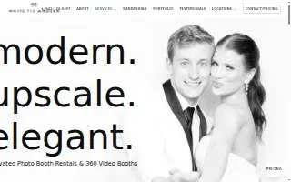 White Tie Modern website