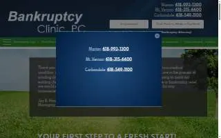 Bankruptcy Clinic PC of Mt. Vernon website