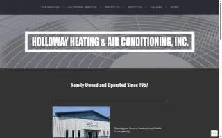 Holloway Heating & Air Conditioning website