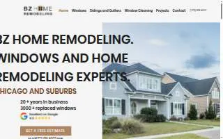 BZ Home Remodeling website