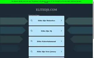 Elite DJs - Chicago Wedding Disc Jockeys website
