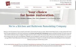 Wilson Home Restorations website