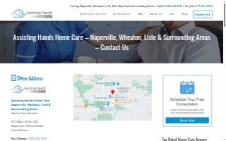 Assisting Hands Home Care of Naperville website