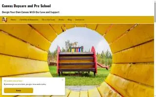 Canvas Daycare and Preschool website