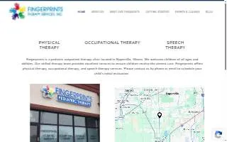 Fingerprints Therapy Services website