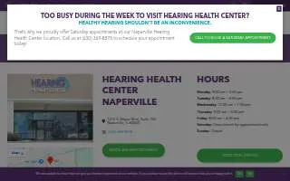 Hearing Health Center website