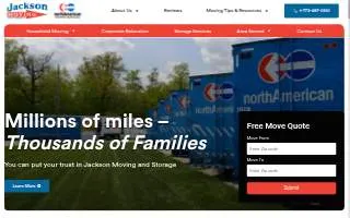 Jackson Moving & Storage of Naperville website