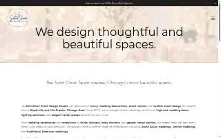 Satin Chair Event Decor & Rental website