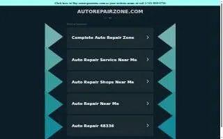 Auto Repair Zone LLC website
