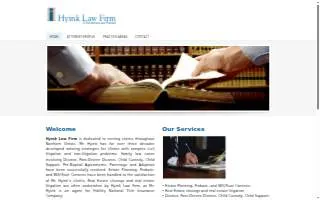 Hyink Law Firm website