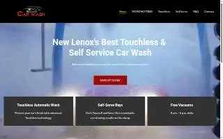 New Lenox Car Wash website