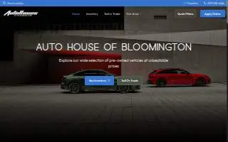 Auto House of Bloomington website