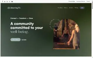Blooming Life Studio & Spa website