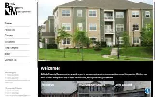 Brady Property Management of Normal website