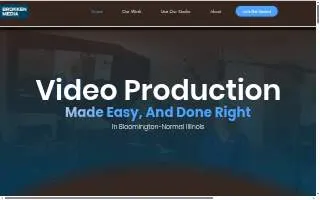 Brokken Media Video Studio website