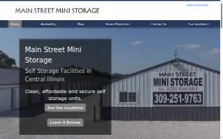 Main Street Mini Storage of Normal website