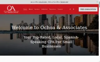 Ochoa Taxes CPA (Aurora) website