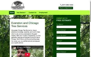 Arbor Green Tree Service of North Chicago website