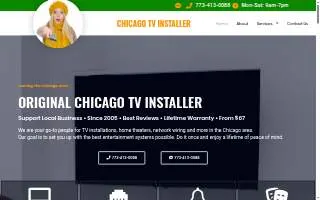 Chicago TV Installer website