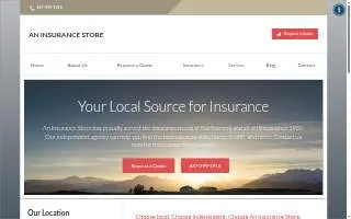 An Insurance Store website