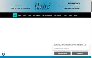 Bills Plumbing & Sewer Inc. website