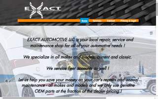 Exact Automotive website