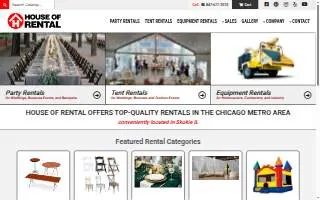 House of Rental website
