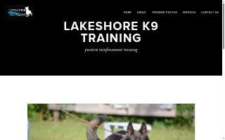 Lakeshore K9 Training website