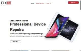 Fixin Mobile of Oak Forest website