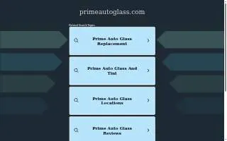 Prime Auto Glass And Tint of Oak Forest website