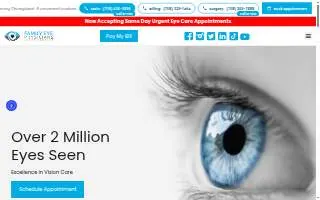 Family Eye Physicians website