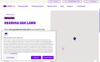 HearUSA of Oak Lawn website