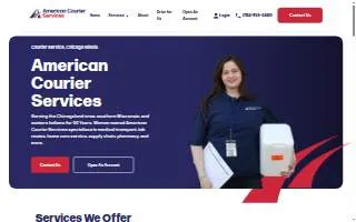 American Courier Services Inc website