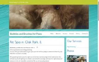 Bubbles and Brushes for Paws of Oak Park website