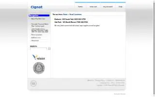 Cignot Vape Shop Oak Park website
