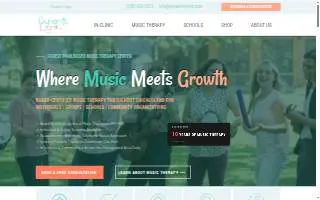Dynamic Lynks Music Therapy website