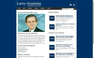 Larry Grudzien Attorney at Law website