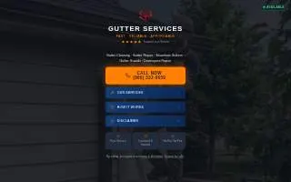 AK Roofing & Gutters website