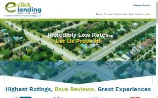 eClick Lending NMLS# 227765 website