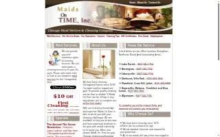 Maids On Time website