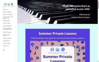 Mattix Music Studio of Oakbrook Terrace website