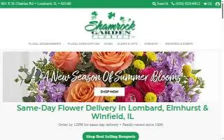 Shamrock Garden Florist Ltd. of Oakbrook Terrace website
